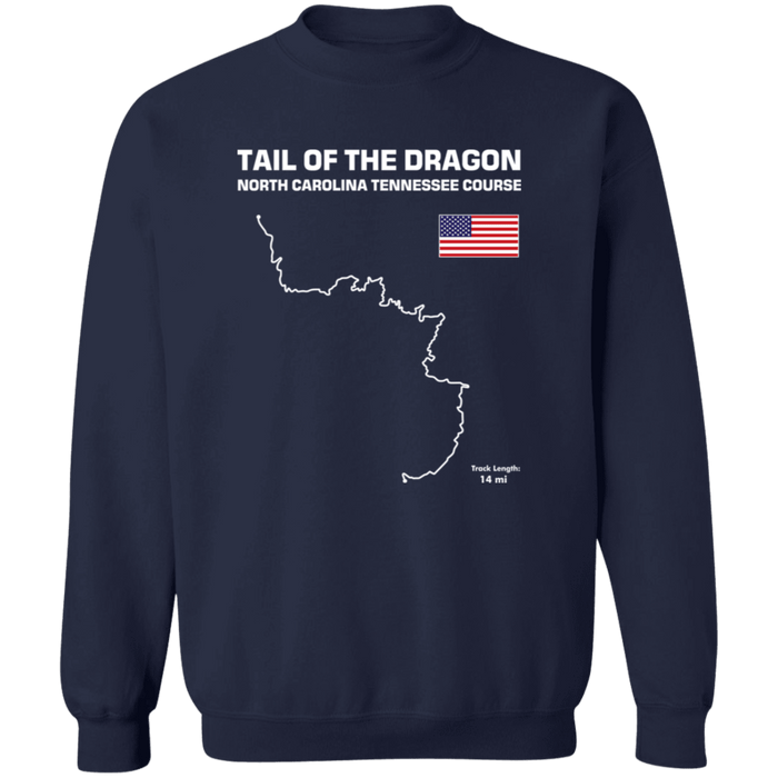 Track Outline Series Tail of the Dragon US129 Sweatshirt