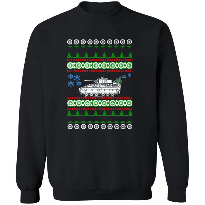 M2 Bradley Tank Ugly Christmas Sweater Sweatshirt