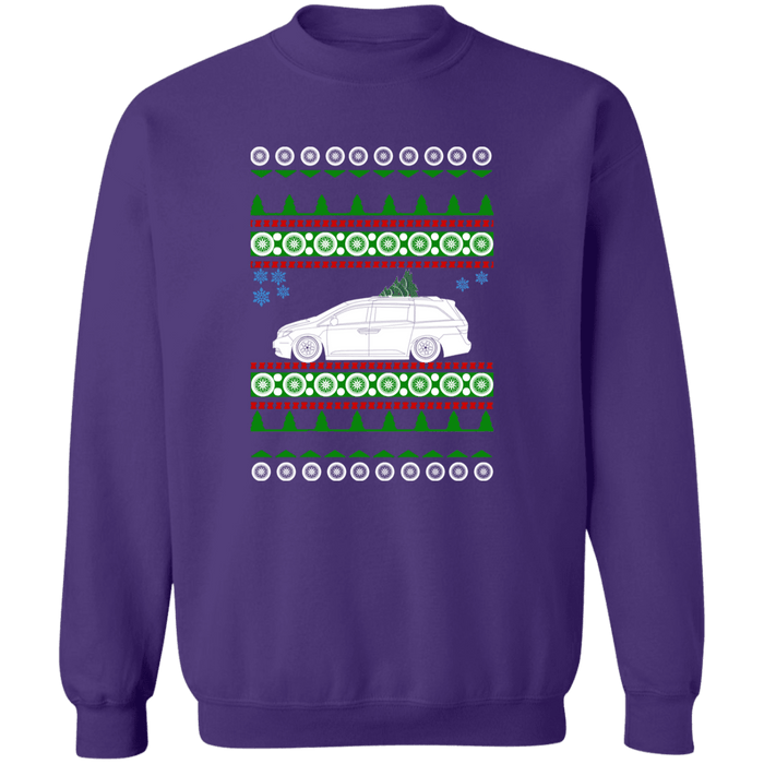 Slammed Minivan 4th Ugly Christmas Sweater Sweatshirt