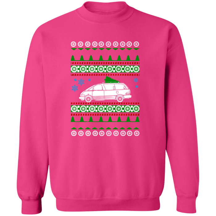 Van like a Toyota Previa Ugly Christmas Sweater Sweatshirt