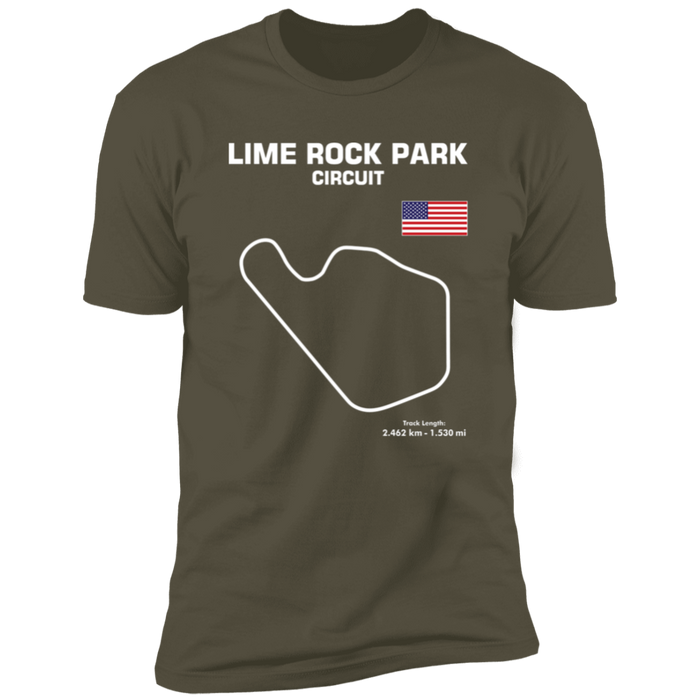 Track Outline Series Lime Rock Park Circuit t-shirt