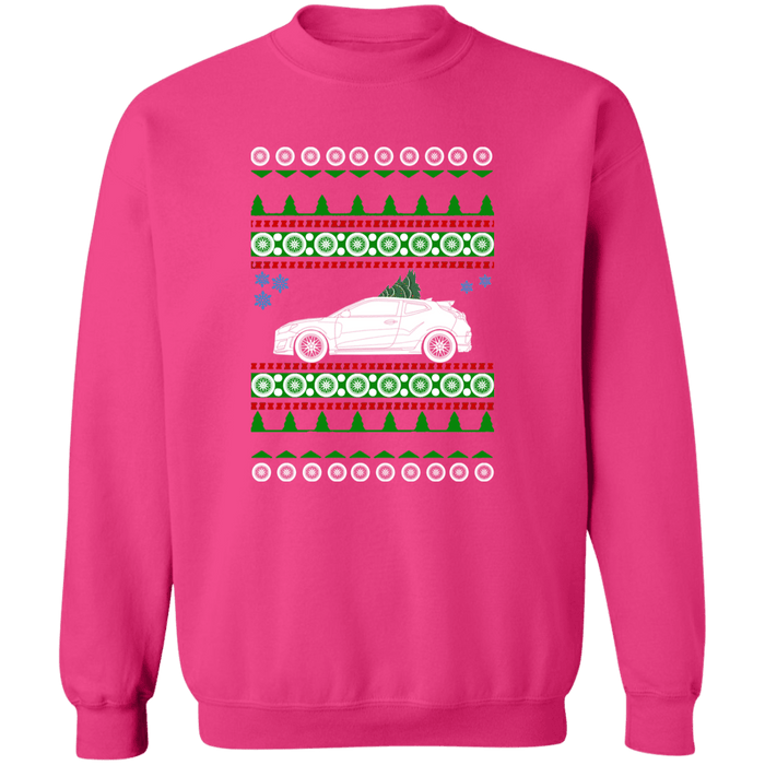 Hyundai Veloster N 2019 2nd gen Ugly Christmas Sweater Sweatshirt