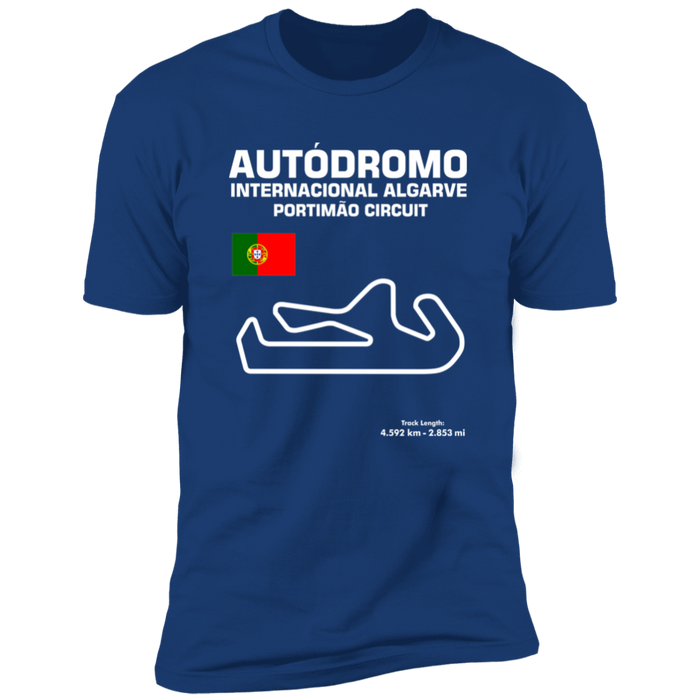 Track Outline Series Autodromo Internacional Algarve Portimao Circuit T-shirt