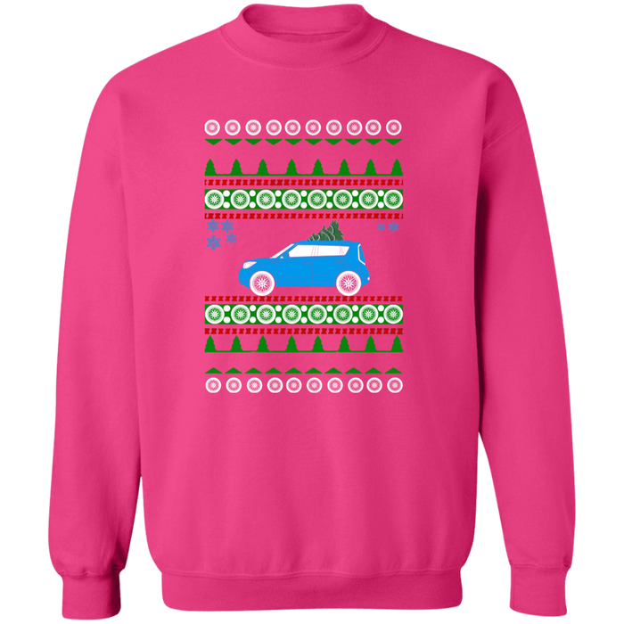 Kia Soul Blue Custom Ugly Christmas Sweater Jumper v2