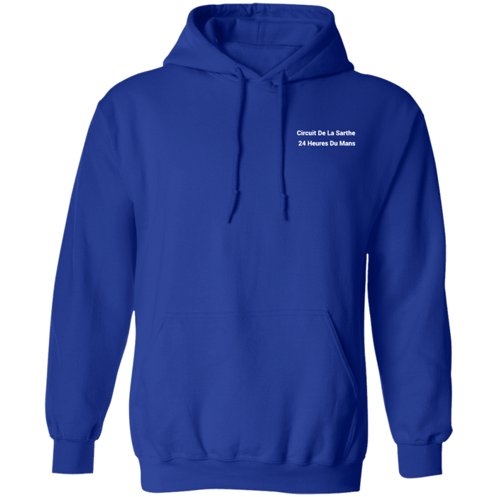 Circuit De La Sarthe 24 Heures Du Mans Track Outline Series Hoodie Front and Rear Print