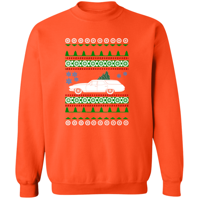 Chevelle Wagon Ugly Christmas Sweater Jumper 1968