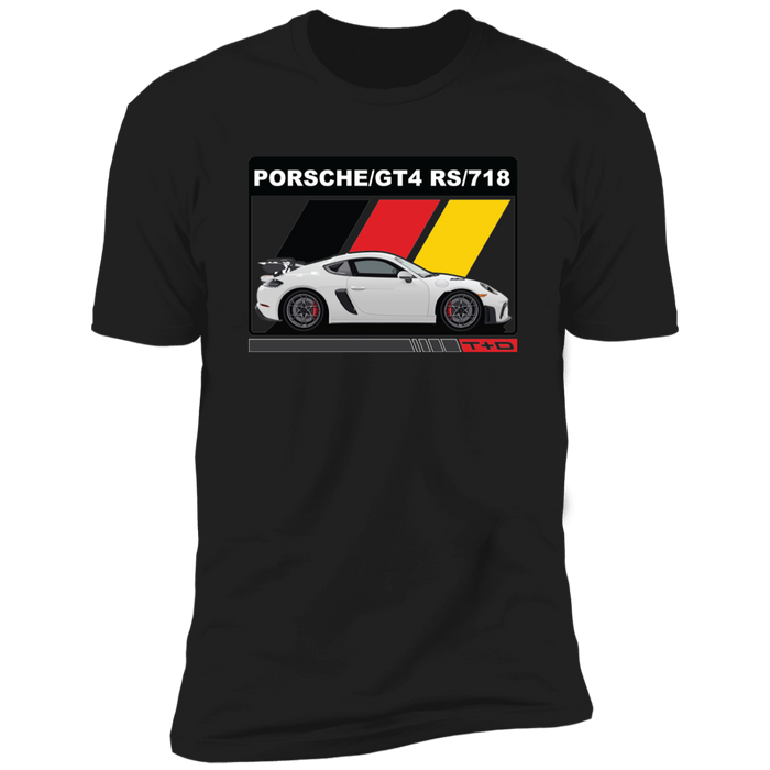 German Car like a 718 GT4 RS German Flag shirt