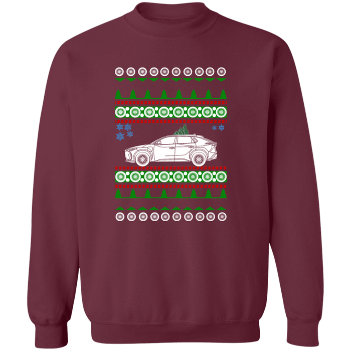 SUV like a Toyota BZ4X Ugly Christmas Sweater Sweatshirt