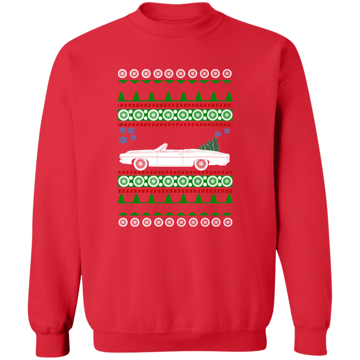 Ford Galaxie Convertible 1968 Ugly Christmas Sweater Sweatshirt