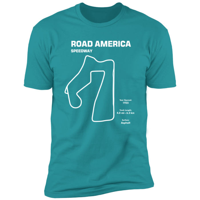 Track Outline Series Road America Speedway v1 shirt