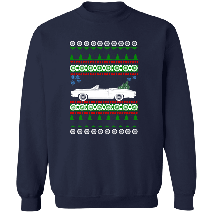 Ford Galaxie Convertible 1968 Ugly Christmas Sweater Sweatshirt