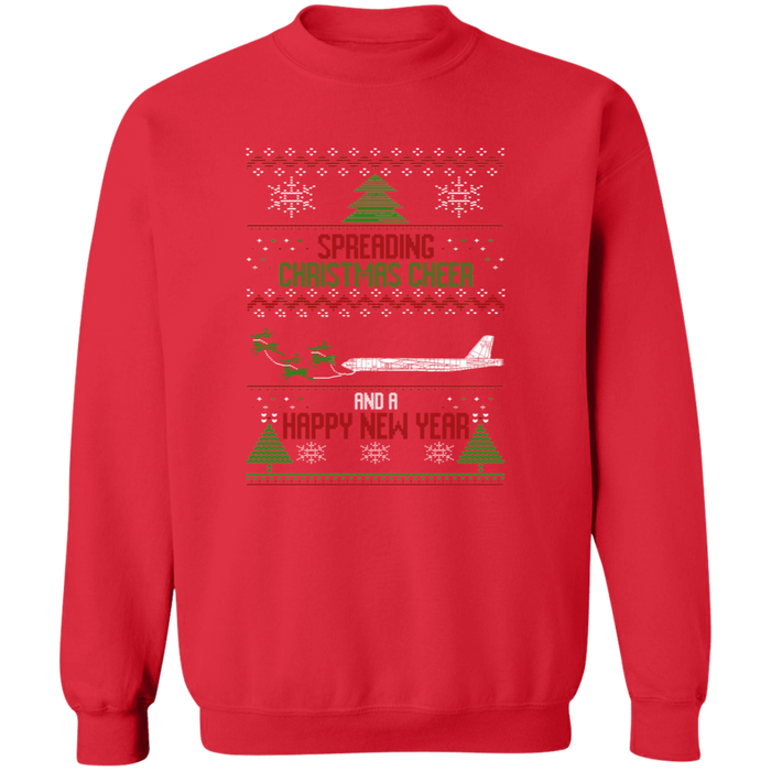 B-52 Airplane Military Ugly Christmas Sweater Sweatshirt