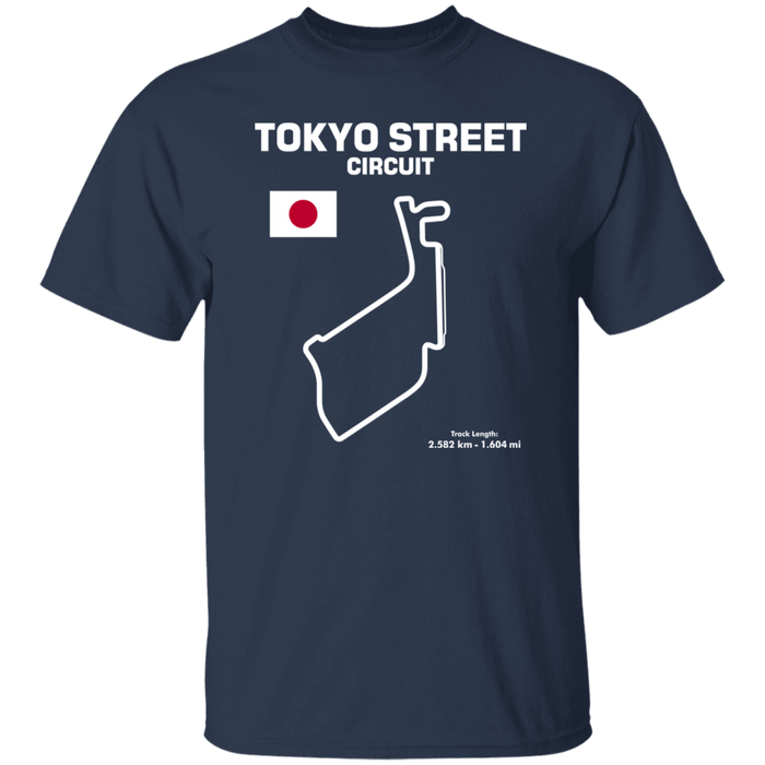 Track Outline Series Tokyo Street Circuit T-shirt v2