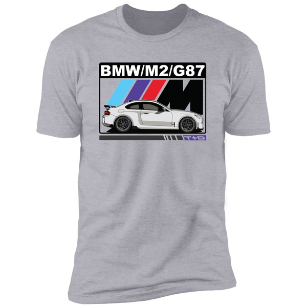 BMW G87 M2 M stripes short sleeve t-shirt