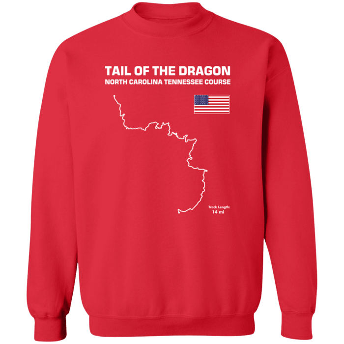 Track Outline Series Tail of the Dragon US129 Sweatshirt