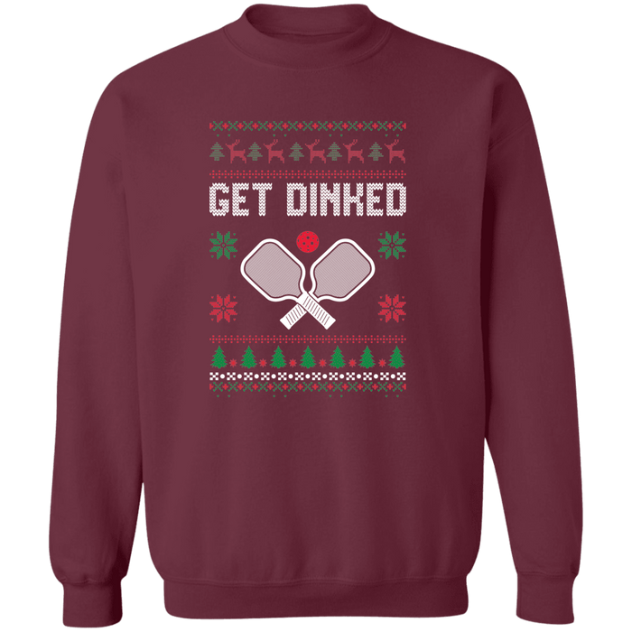 Get Dinked Pickleball Ugly Christmas Sweater Sweatshirt