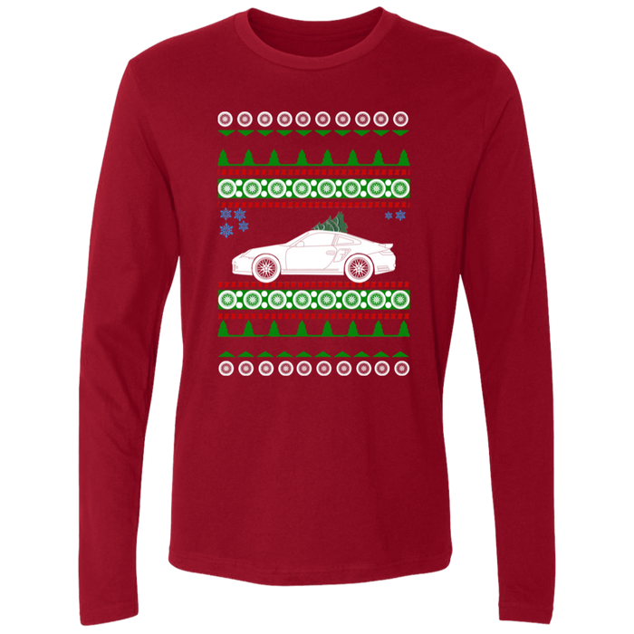 German Car like a 997 Turbo Ugly Christmas "sweater" long sleeve t-shirt