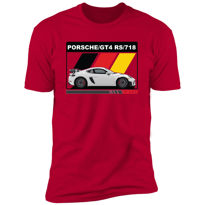 German Car like a 718 GT4 RS German Flag shirt