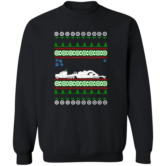 Truck Driver Heavy Equipment Ugly Christmas Sweater Sweatshirt