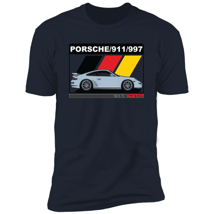 997 GT3 German Flag Stripes T-shirt 911