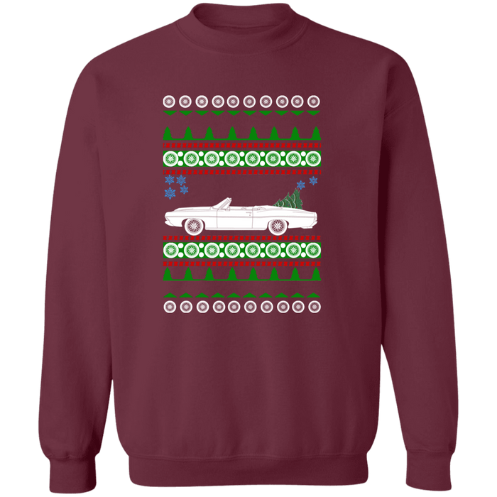 Ford Galaxie Convertible 1968 Ugly Christmas Sweater Sweatshirt