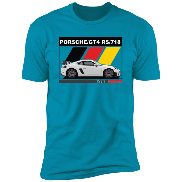 German Car like a 718 GT4 RS German Flag shirt