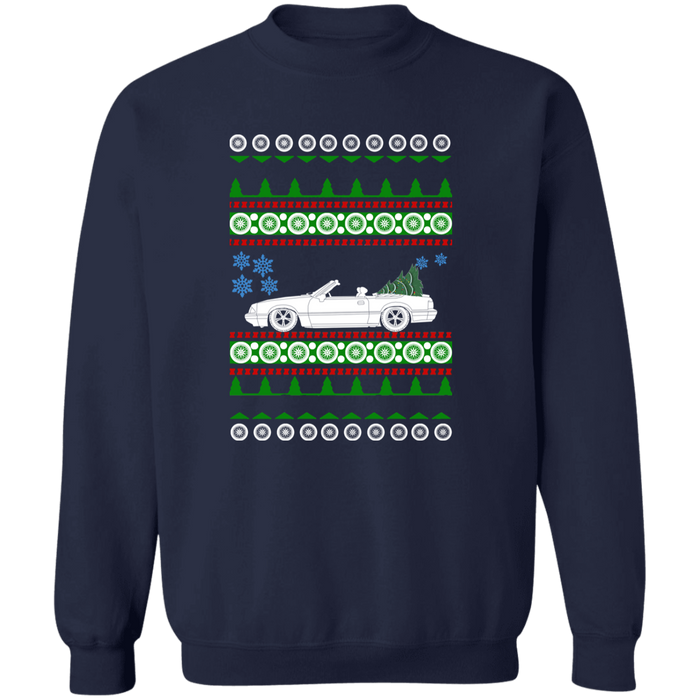 3rd gen Mustang Convertible ugly christmas sweater jumper