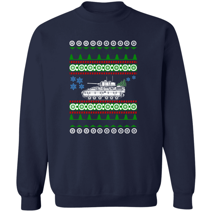 M2 Bradley Tank Ugly Christmas Sweater Sweatshirt