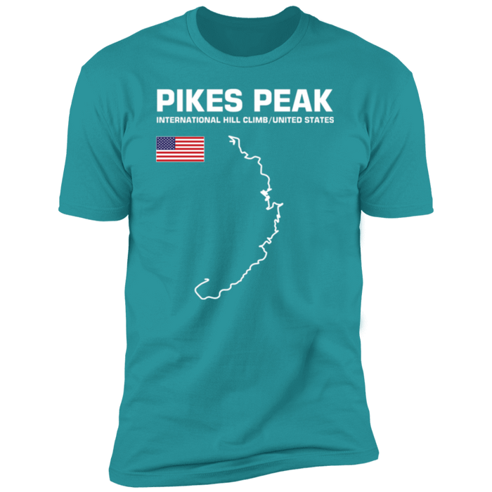 Track Outline Series Pikes Peak Hill Climb front and rear print