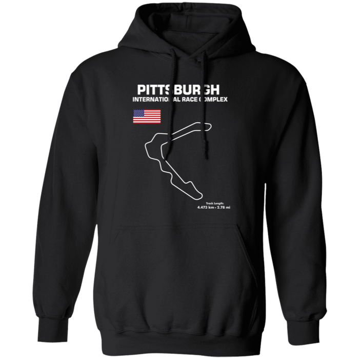 Pittsburgh International Race Complex Track Outline Hoodie