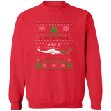 Bell AH-1Z Viper Helicopter MIlitary Ugly Christmas Sweater Sweatshirt