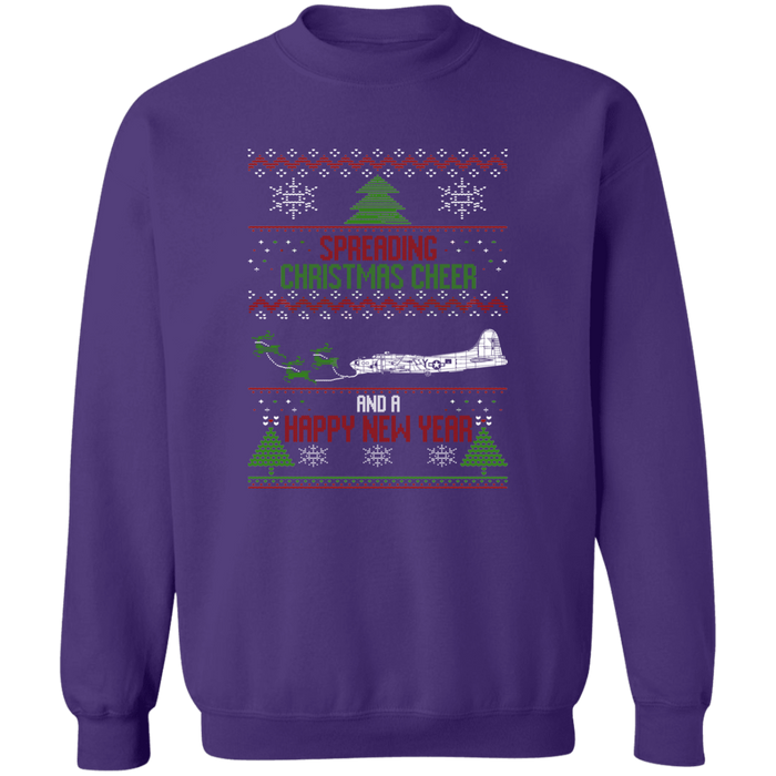 B-17 Airplane Military Aircraft Ugly Christmas Sweater