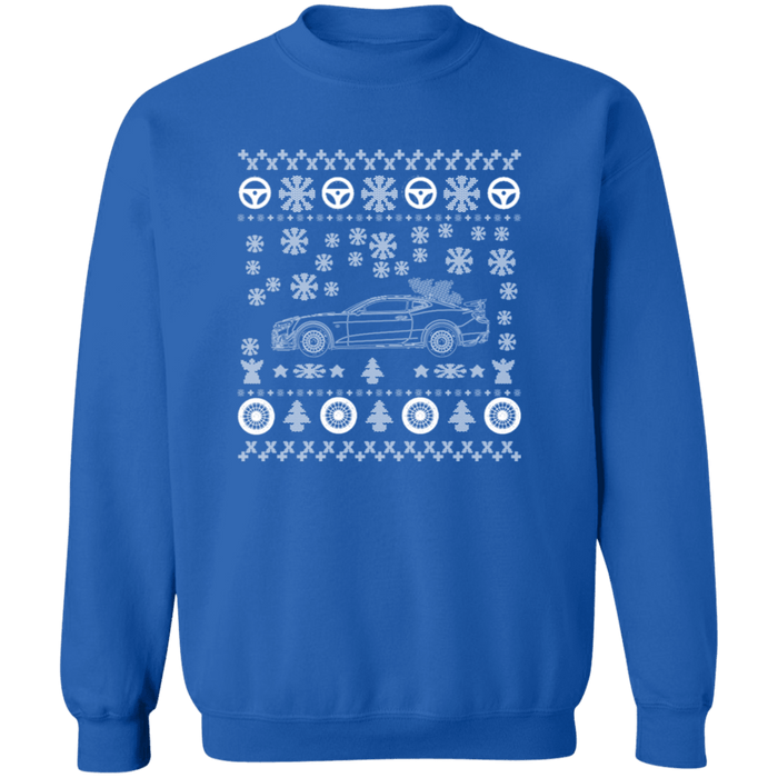 Sports car like a Camaro ZL1 1LE ugly christmas sweater sweatshirt