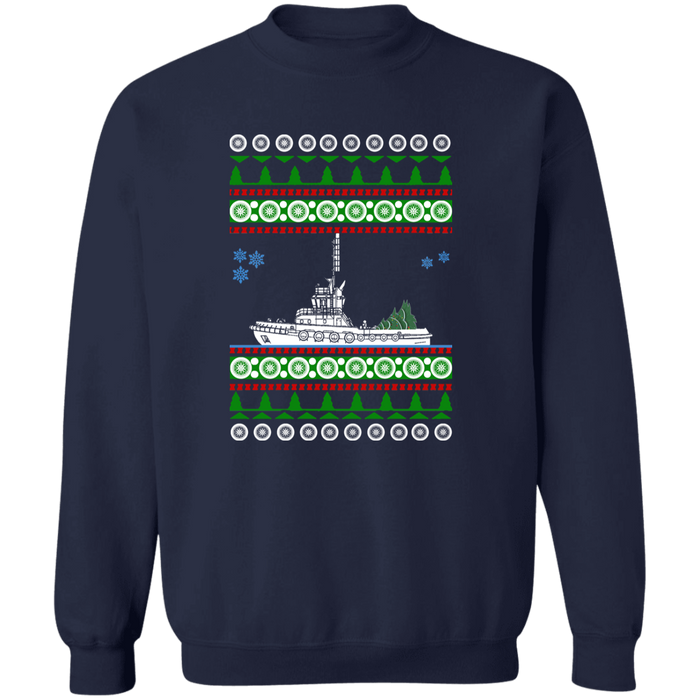 Tug Boat Ugly Christmas Sweater Sweatshirt