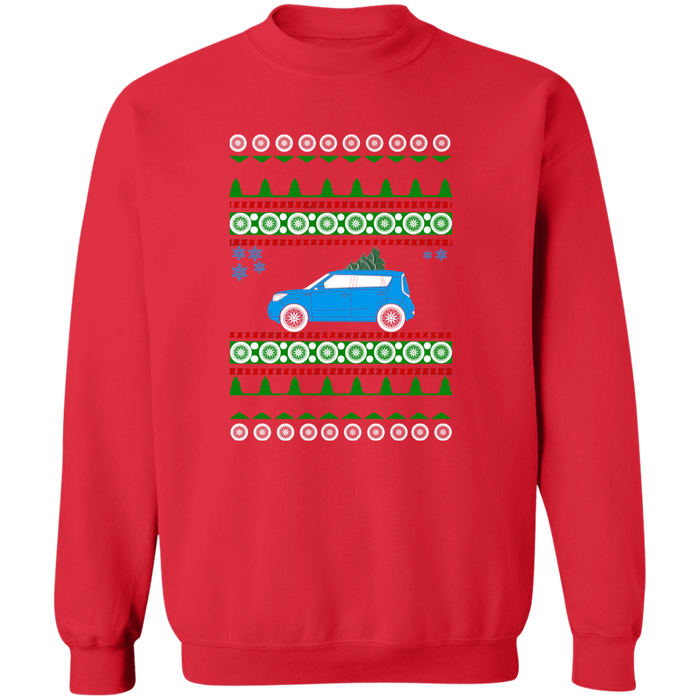 Kia Soul Blue Custom Ugly Christmas Sweater Jumper v2