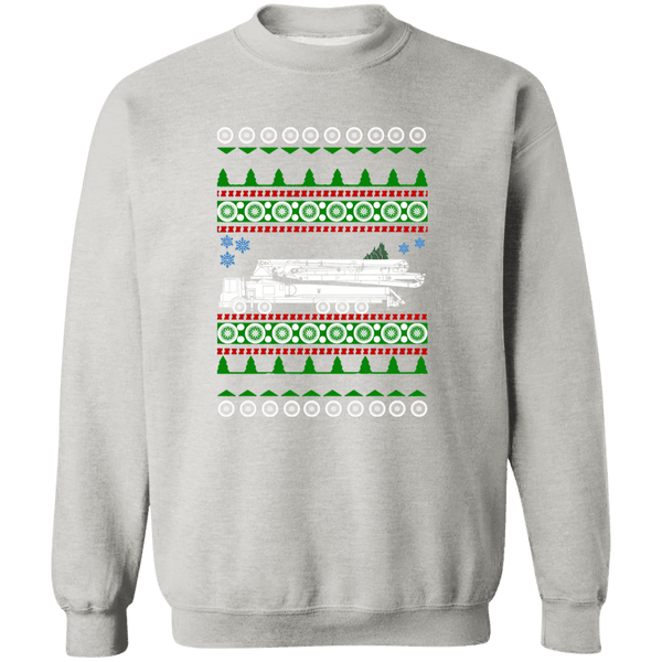 Concrete Pump Truck Ugly Christmas Sweater Sweatshirt