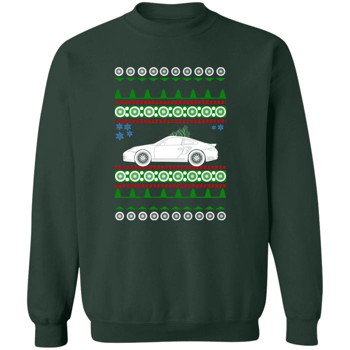 German Car like a 911 997 Turbo Ugly Christmas "sweater" sweatshirt