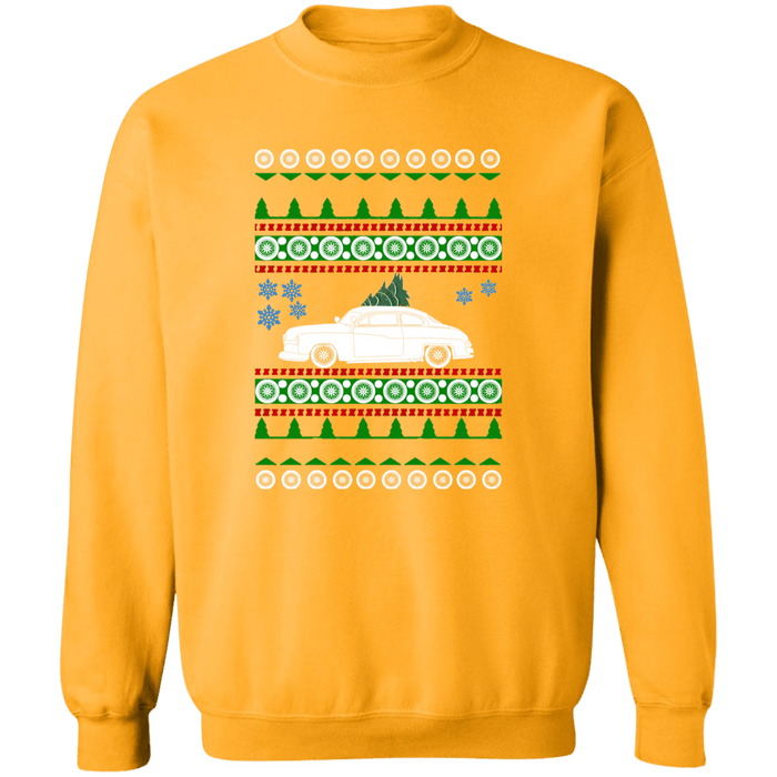 Mercury Coupe 1950 V2 Ugly Christmas Sweater Sweatshirt