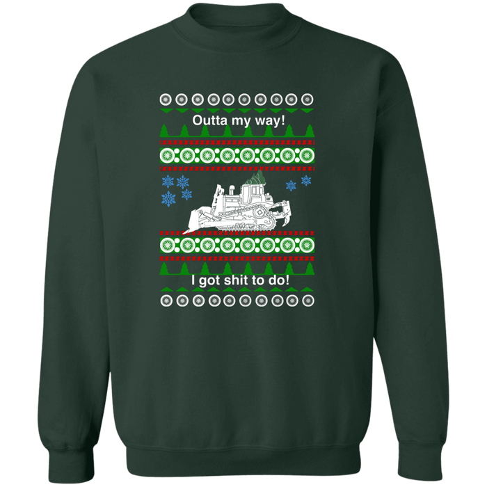 Bulldozer ugly christmas sweater sweatshirt