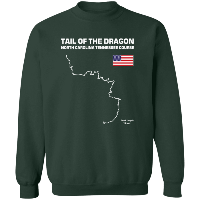 Track Outline Series Tail of the Dragon US129 Sweatshirt