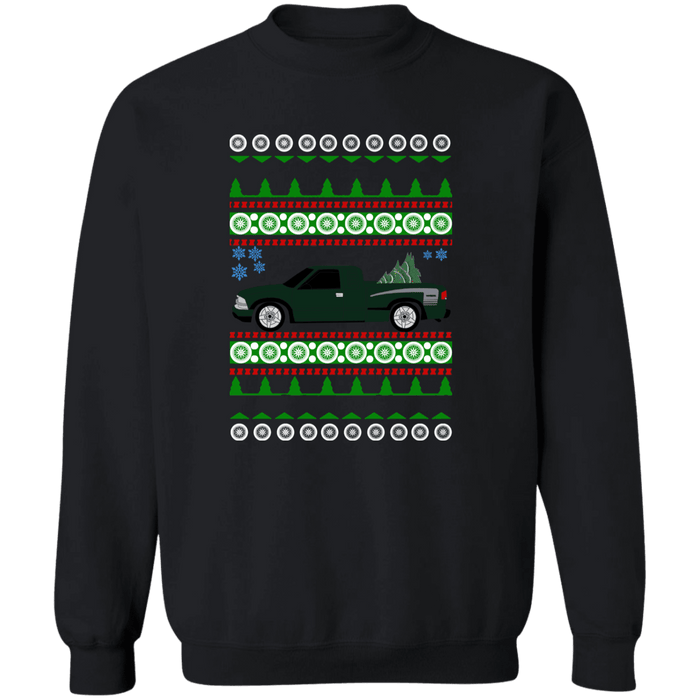 Chevy S10 SQ8 Green Ugly Christmas Sweater Sweatshirt