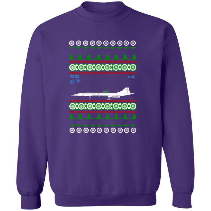 Concorde Airplane Ugly Christmas Sweater Sweatshirt