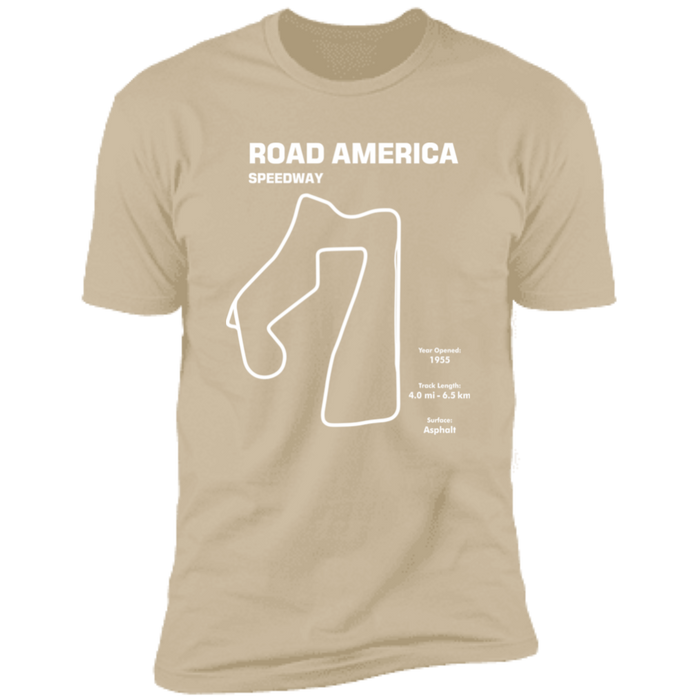 Track Outline Series Road America Speedway v1 shirt