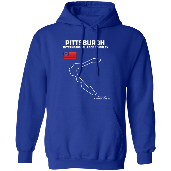 Pittsburgh International Race Complex Track Outline Hoodie