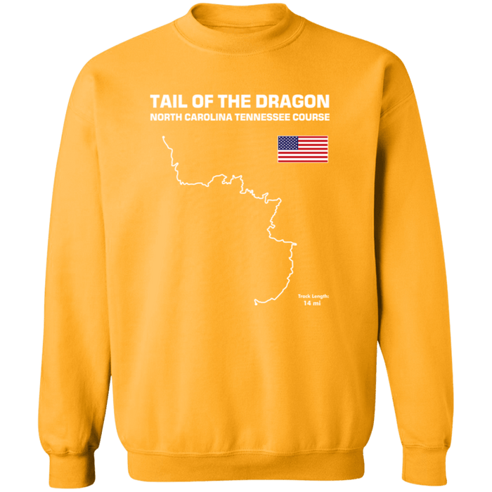 Track Outline Series Tail of the Dragon US129 Sweatshirt