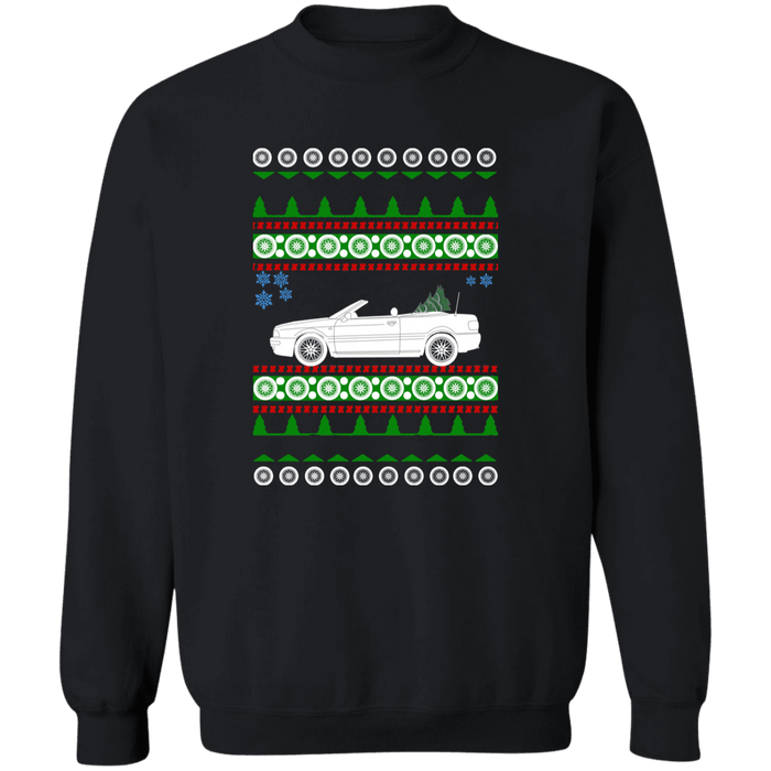 German Car like an Audi B4 Cabriolet Ugly Christmas Sweater Sweatshirt