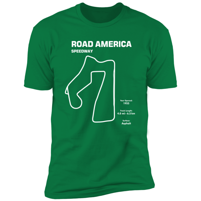 Track Outline Series Road America Speedway v1 shirt