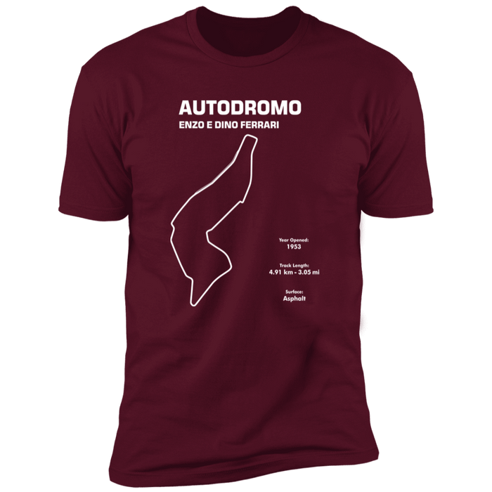 Track Outline Series Autodromo Enzo E Dino Ferrari t-shirt