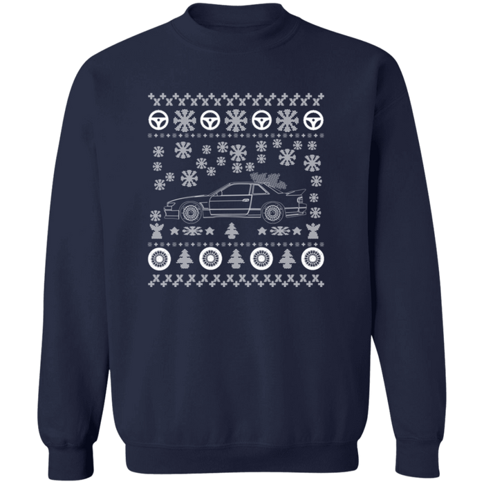 S13 Nissan 240sx Silvia Ugly Christmas Sweater Jumper V2