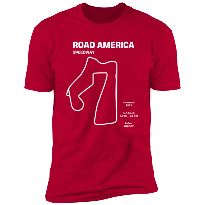 Track Outline Series Road America Speedway v1 shirt